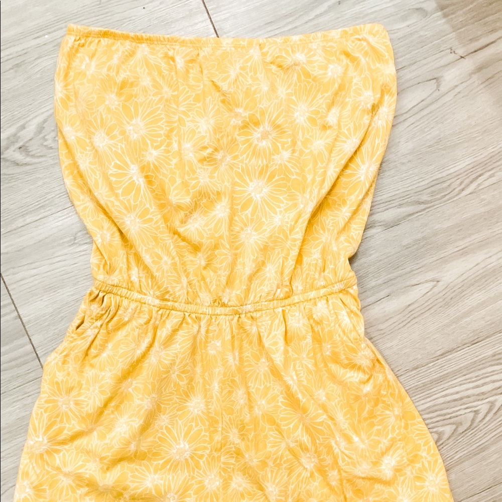Yellow short romper